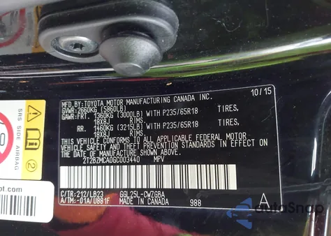 2016 Lexus Rx 350 z USA, uszkodzony, nr VIN 2T2BZMCA0GC003440